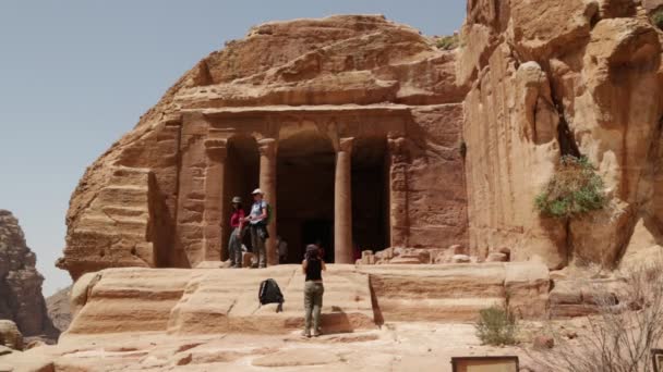 Sitio Arqueológico Antiguo Patrimonio Clásico Jordania — Vídeos de Stock