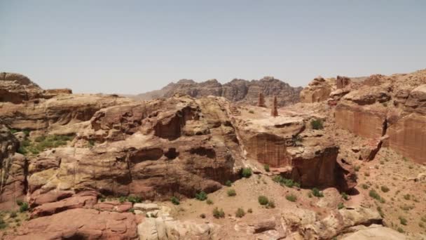 Antike Archäologische Stätte Klassisches Erbe Jordanien — Stockvideo