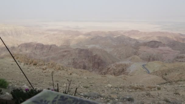 Красивая Долина Голан Иордании — стоковое видео