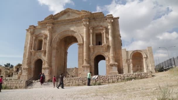 Zabytkowe Wykopaliska Archeologiczne Dziedzictwo Klasycznego Jordanii — Wideo stockowe