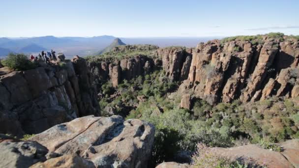 Vista Panorámica Las Hermosas Tierras Altas Sudáfrica — Vídeos de Stock