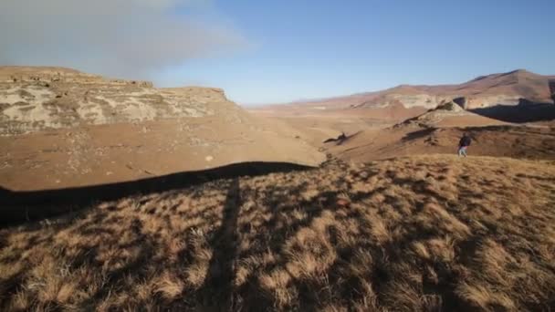 Vacker Utsikt Över Vackra Highland Sydafrika — Stockvideo