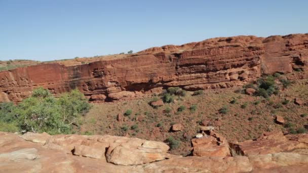 Canyon Nature Wild Outback Watarrka National Park Australië — Stockvideo