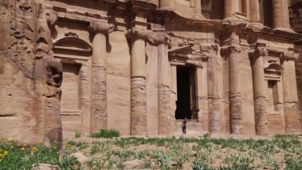 Sitio Arqueológico Antiguo Patrimonio Clásico Jordania — Vídeos de Stock