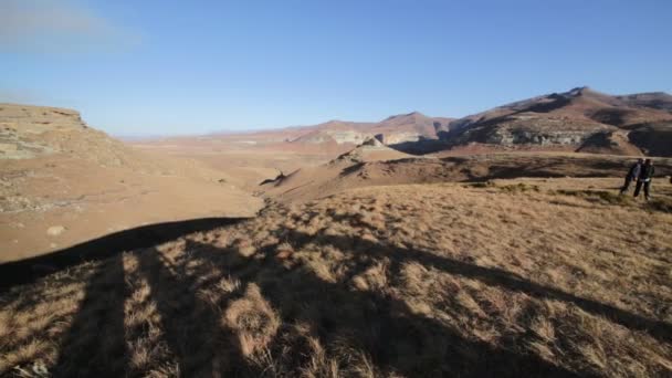 Vacker Utsikt Över Vackra Highland Sydafrika — Stockvideo