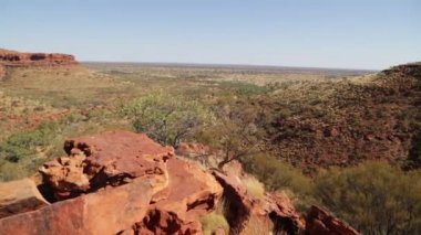 Avustralya 'da Watarrka Ulusal Parkı vahşi ve Outback Kanyon doğa