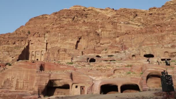 Sitio Arqueológico Antiguo Patrimonio Clásico Jordania — Vídeo de stock