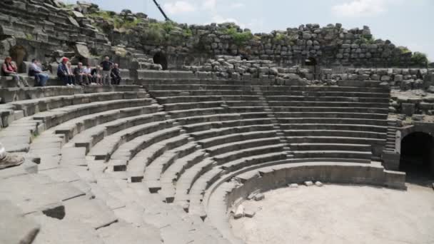 Sitio Arqueológico Antiguo Patrimonio Clásico Jordania — Vídeo de stock