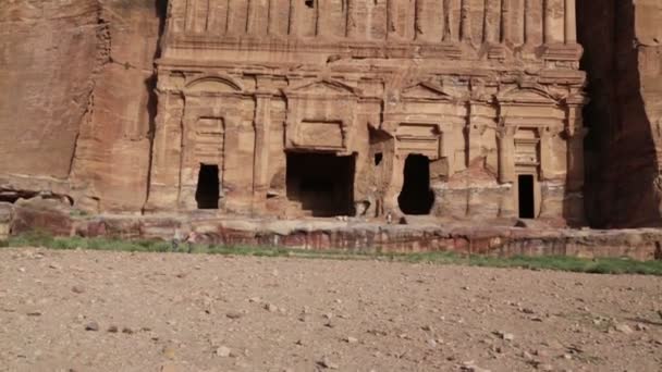 Sitio Arqueológico Antiguo Patrimonio Clásico Jordania — Vídeos de Stock