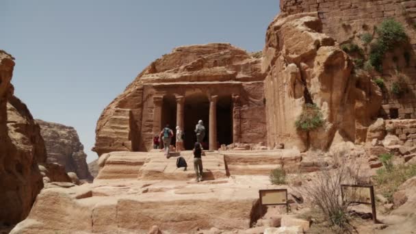 Antike Archäologische Stätte Klassisches Erbe Jordanien — Stockvideo