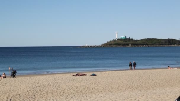 Avustralya Plaj Cennet Kavramı Gibi Sakin — Stok video