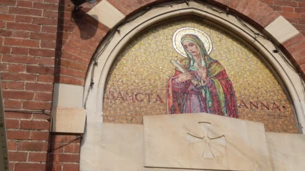 Imagens Cênicas Antigo Edifício Religião Católica Itália — Vídeo de Stock