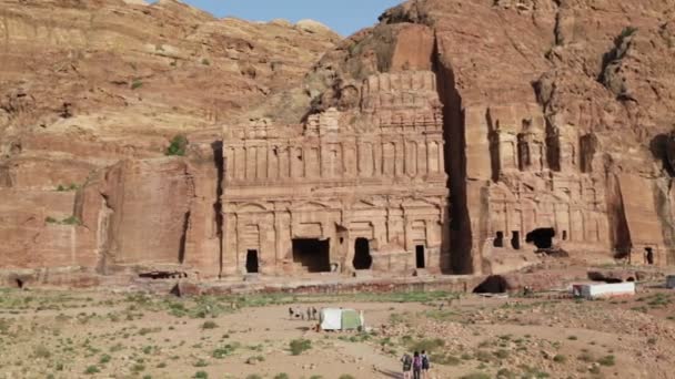 Sitio Arqueológico Antiguo Patrimonio Clásico Jordania — Vídeo de stock