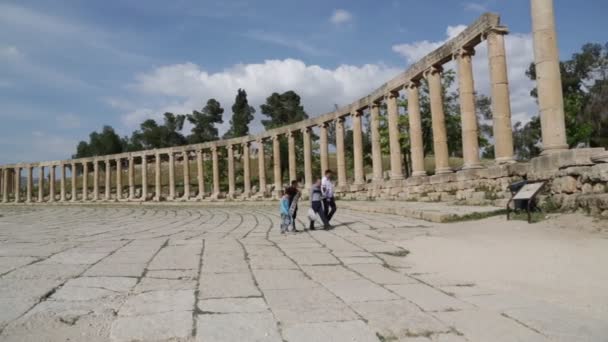 Zabytkowe Wykopaliska Archeologiczne Dziedzictwo Klasycznego Jordanii — Wideo stockowe