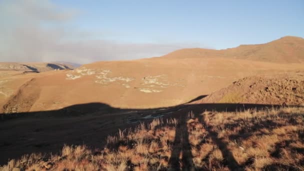 Vue Panoramique Sur Les Magnifiques Montagnes Afrique Sud — Video