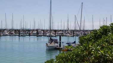 İskele ve gemilerde okyanus fraser Island, Avustralya
