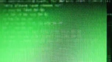 program kodu için arka plan bilgisayar ekranında yakın çekim görüntüleri