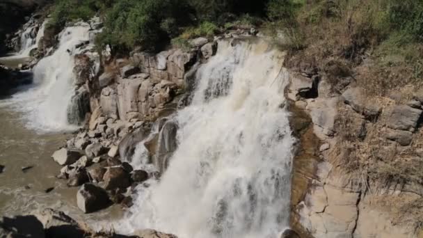 Malowniczy Widok Wodospadu Parku Narodowym Etiopii — Wideo stockowe