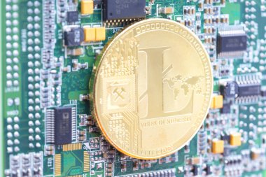 bir bilgisayar kavramı gelecek ve CEOlarla gibi bitcoin litecoin'ın anakart