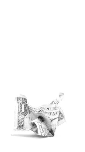 Blurred Money Crumpled Background Concept Buy Planet Dollars Proble — Stock Photo, Image