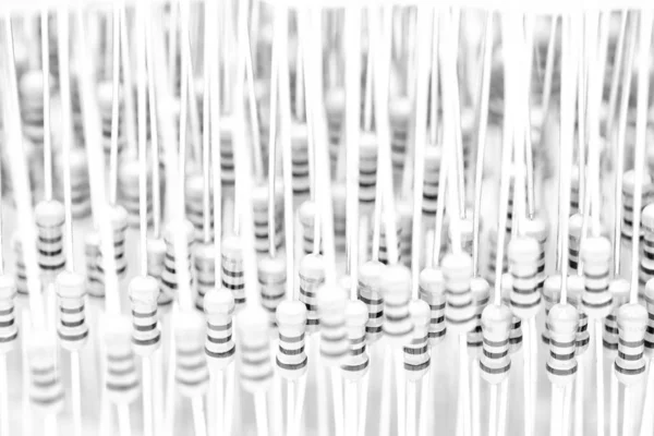 Blur White Light Lots Resistor Electronic Componet Concept Group Resistanc — Stock Photo, Image