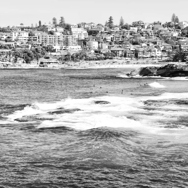 Australië Sydney Baai Rots Oceaan Buurt Van Bondi Strand — Stockfoto