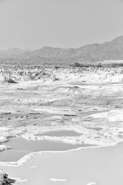 Джакил Эль Африке Вулканическая Впадина Озера Дол Кислотный Сероводород Марсе — стоковое фото