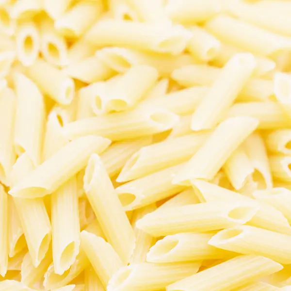 Weißen Hintergrund Und Kopieren Raum Die Rohe Pasta Konzept Der — Stockfoto