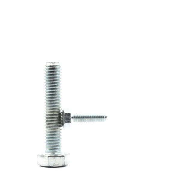 Set Screw White Space Abstract Concept Male Erction — Stock Photo, Image