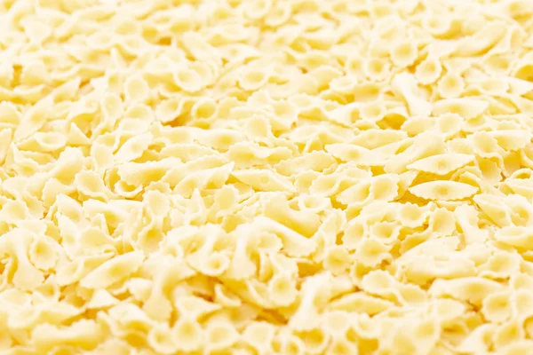 Weißen Hintergrund Und Kopieren Raum Die Rohe Pasta Konzept Der — Stockfoto