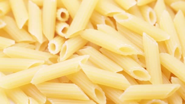 Pasta Bakgrund Begreppet Kost Och Hälsosam Mat — Stockvideo