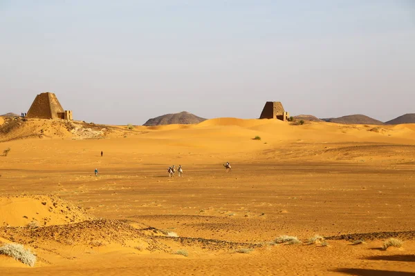 Afrika Soedan Meroe Piramides Antieke Van Zwarte Farao Het Midden — Stockfoto