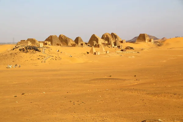 Afrika Soedan Meroe Piramides Antieke Van Zwarte Farao Het Midden — Stockfoto