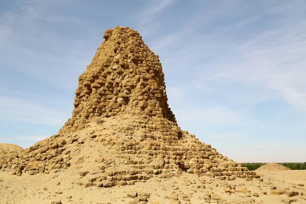 África Sudan Napata Karima Antigas Pirâmides Dos Faraós Negros Meio — Fotografia de Stock