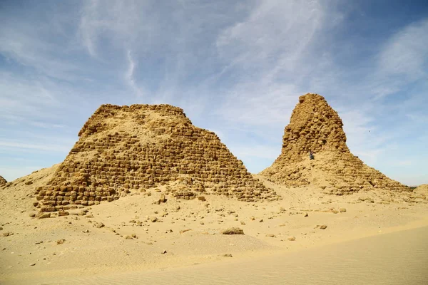 África Sudan Napata Karima Antigas Pirâmides Dos Faraós Negros Meio — Fotografia de Stock