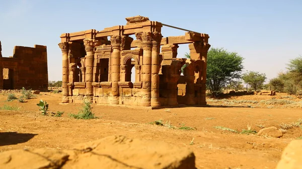 África Sudan Naqa Antigo Templo Dos Faraós Negros Meio Deserto — Fotografia de Stock