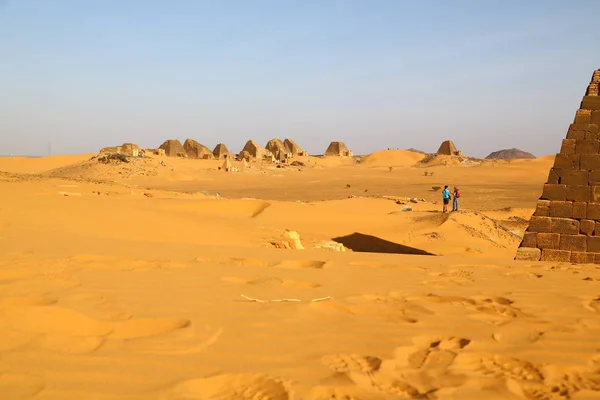 Soedan Meroe Circa December 2018 Niet Geïdentificeerde Mensen Antieke Ruïne — Stockfoto