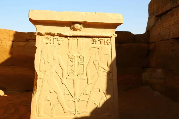 Африці Суданська Нака Античний Храм Чорних Фараонів Посеред Пустелі — стокове фото
