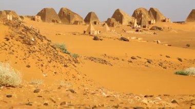 sahara Çölü'nde siyah Firavunlar antik Tapınağı 