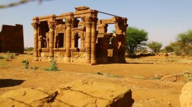 sahara Çölü'nde siyah Firavunlar antik Tapınağı 