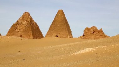 sahara Çölü'nde siyah Firavunlar antik Tapınağı 