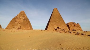 sahara Çölü'nde siyah Firavunlar antik Tapınağı 