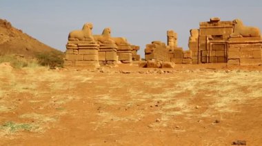 sahara Çölü'nde siyah Firavunlar antik Tapınağı 