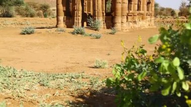 sahara Çölü'nde siyah Firavunlar antik Tapınağı 
