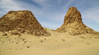 sahara Çölü'nde siyah Firavunlar antik Tapınağı 