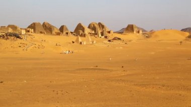 sahara Çölü'nde siyah Firavunlar antik Tapınağı 