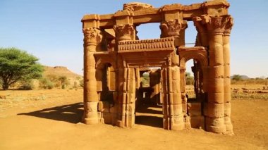 sahara Çölü'nde siyah Firavunlar antik Tapınağı 