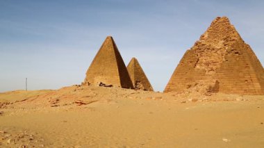 sahara Çölü'nde siyah Firavunlar antik Tapınağı 