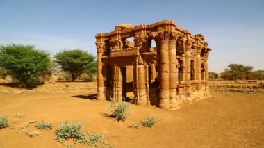 sahara Çölü'nde siyah Firavunlar antik Tapınağı 