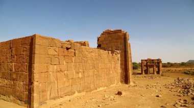 sahara Çölü'nde siyah Firavunlar antik Tapınağı 